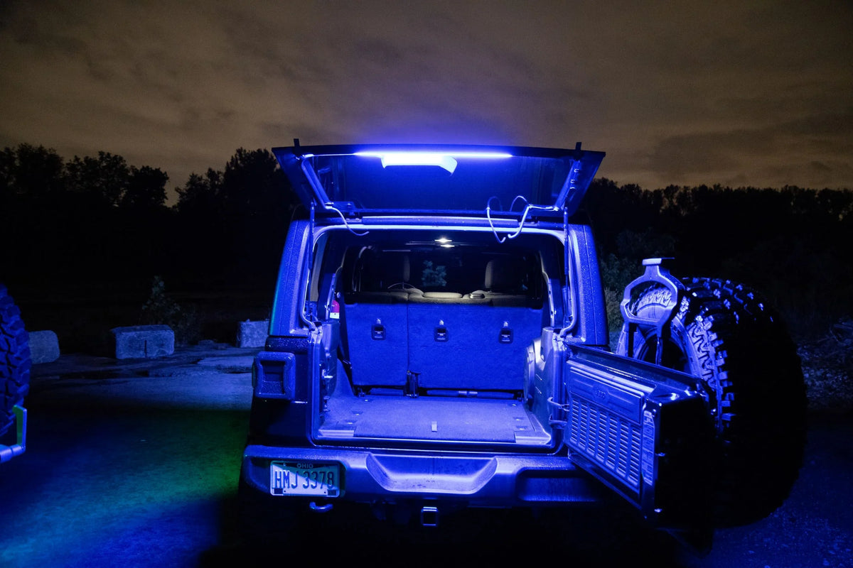 Wranglers JK, Bluetooth Done Brawlee . Bar Interior RGB Silicone Light All from Hardtop JKU, of Jeep JL,JLU By LED CJ, Right TJ, Fits -2023. Models LJ, 1987 Remote with