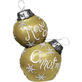 Alpine LED Gold Merry In. 30 ZTY138M Stacked Christmas Lights With Ornaments