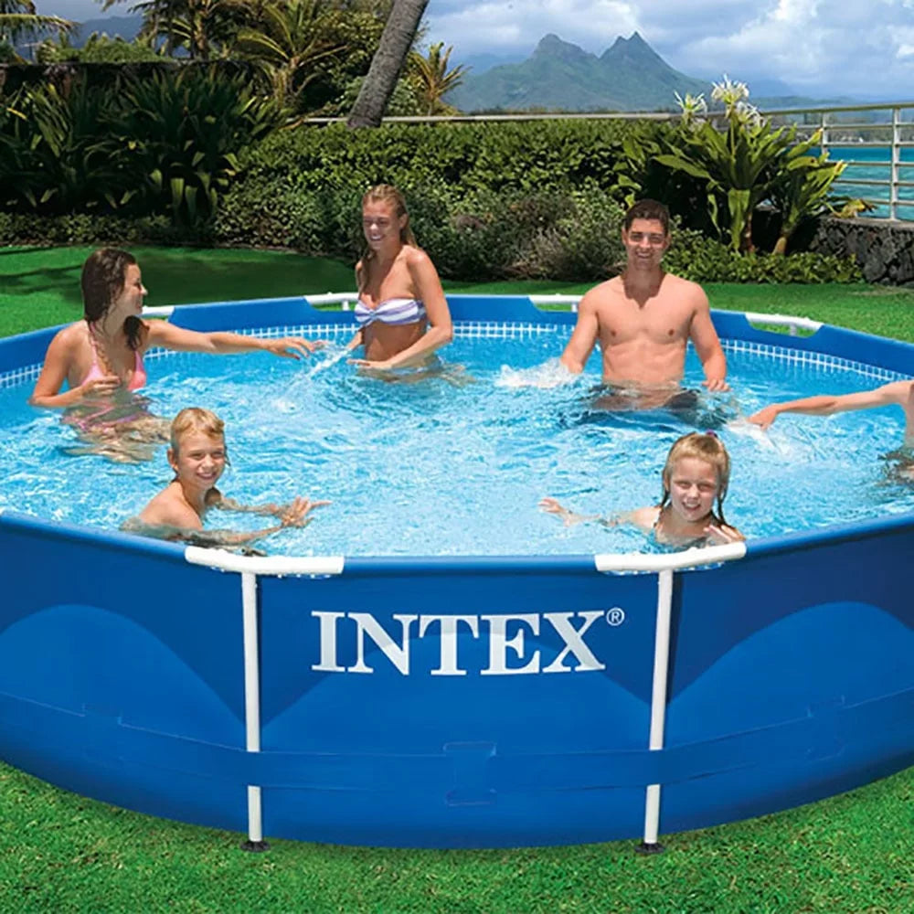 Filter Ground Cover Intex Cartridge 6 Metal Above Pool w/ Pump, Pack, and