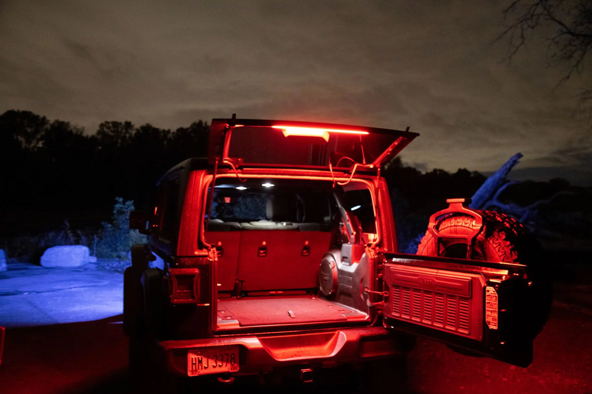 Wranglers JK, Bluetooth Done Brawlee . Bar Interior RGB Silicone Light All from Hardtop JKU, of Jeep JL,JLU By LED CJ, Right TJ, Fits -2023. Models LJ, 1987 Remote with