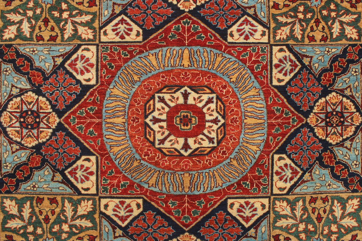 Blue/Red 8'2" Rug, x Aria 9'11" Percival