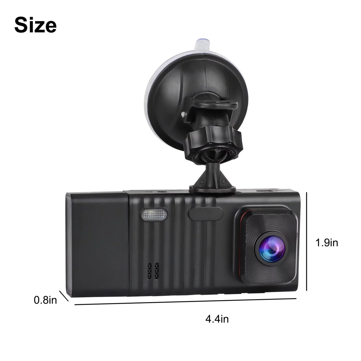 Backup with 3 Dual Camera Dash Vision, G-Sensor Camera, 1080P Night Front Rear, Car Channel Dash and Cam Cam TSV DVR