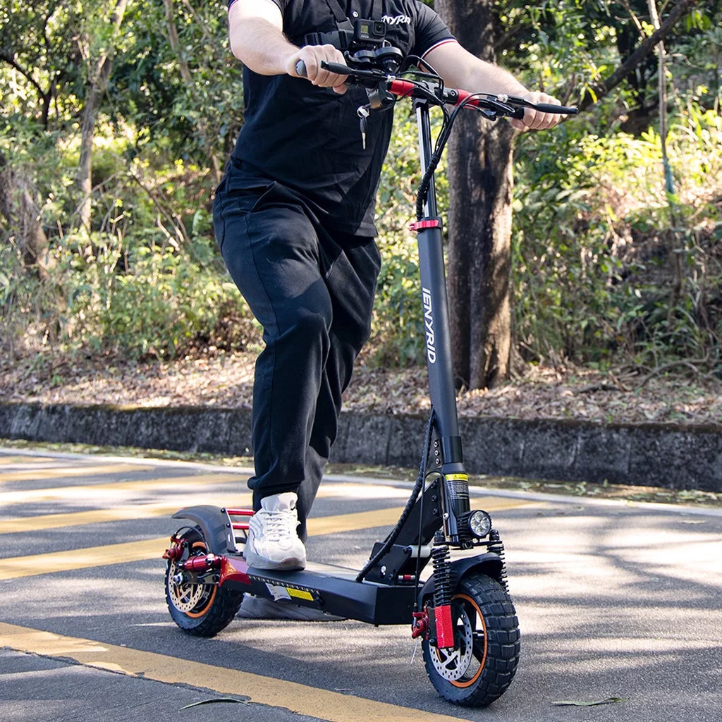 600W(Peak Miles Road Seat, 330lbs 28 with Adult inch Skateboard Off iENYRID Scooter 10 Electric Folding and Tires Electric Range, 800W) to up Commuter Adult E-Scooter Long