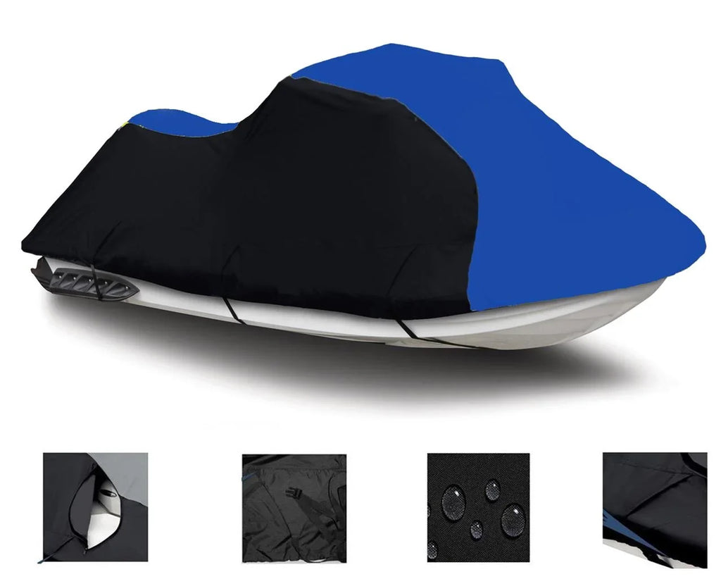 Ski for 1100 1997 BLUE 1999 Cover Jet Cover HEAVY-DUTY KAWASAKI 1998 STX / BLACK Trailerable Compatible