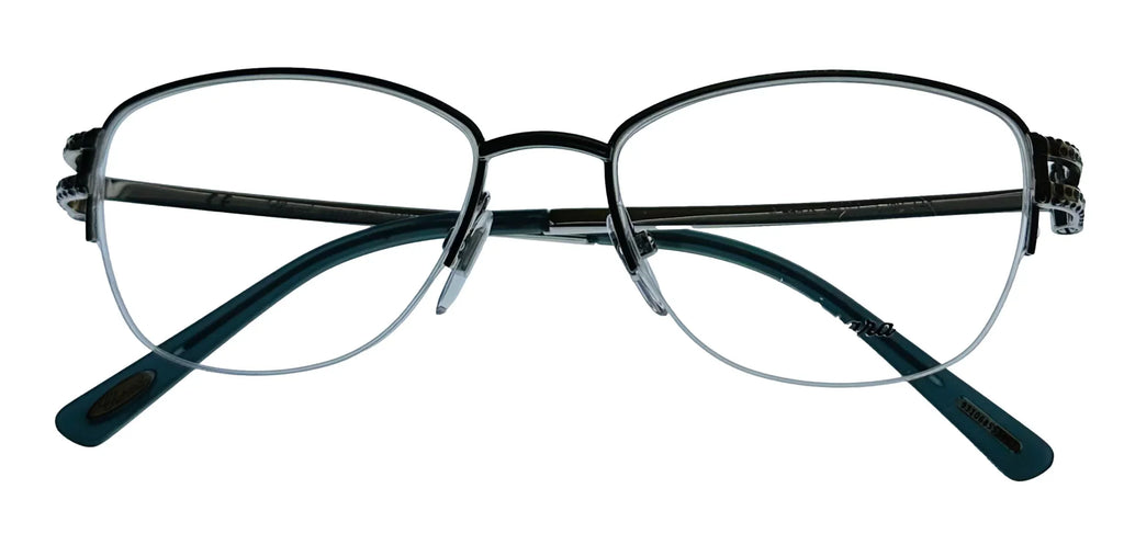 Square Plate Chopard VCH052S 52mm Silver Women's 579Y Metal Eyewear Rimless