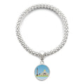 Bangle Petersburg National Sliver Chain Jewelry Adjustable Symbol Bracelet St. Russia Pendant
