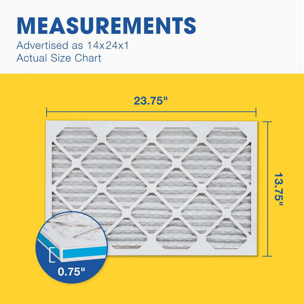 the Filter, Air of Pleated 14x24x1 USA MERV in 14x24x1, Aerostar Box 6, Made 13,