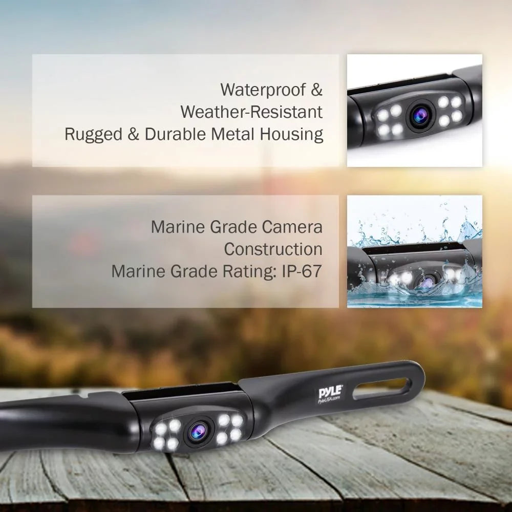 PYLE PLCM2710.5 View Vision, Backup Night Mountable, Camera, Rear Rear - Parking Front Cam, or Reverse Waterproof