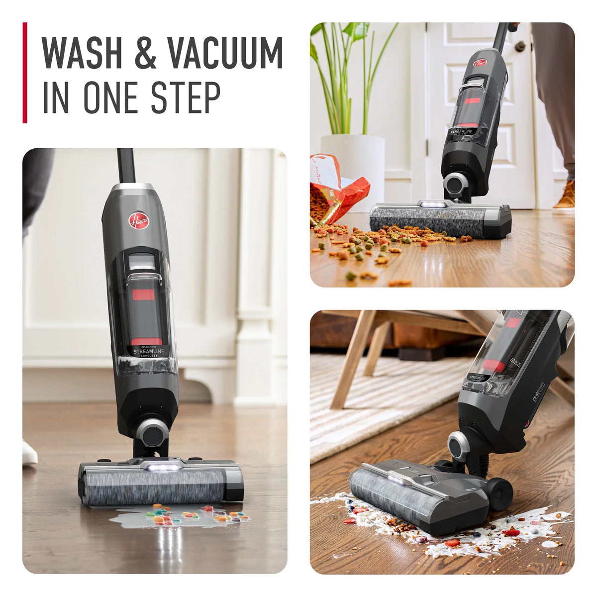 Dry Boost Mode, Wet Floor ONEPWR BH55400V, Cordless Hoover Hard with New Vacuum Streamline