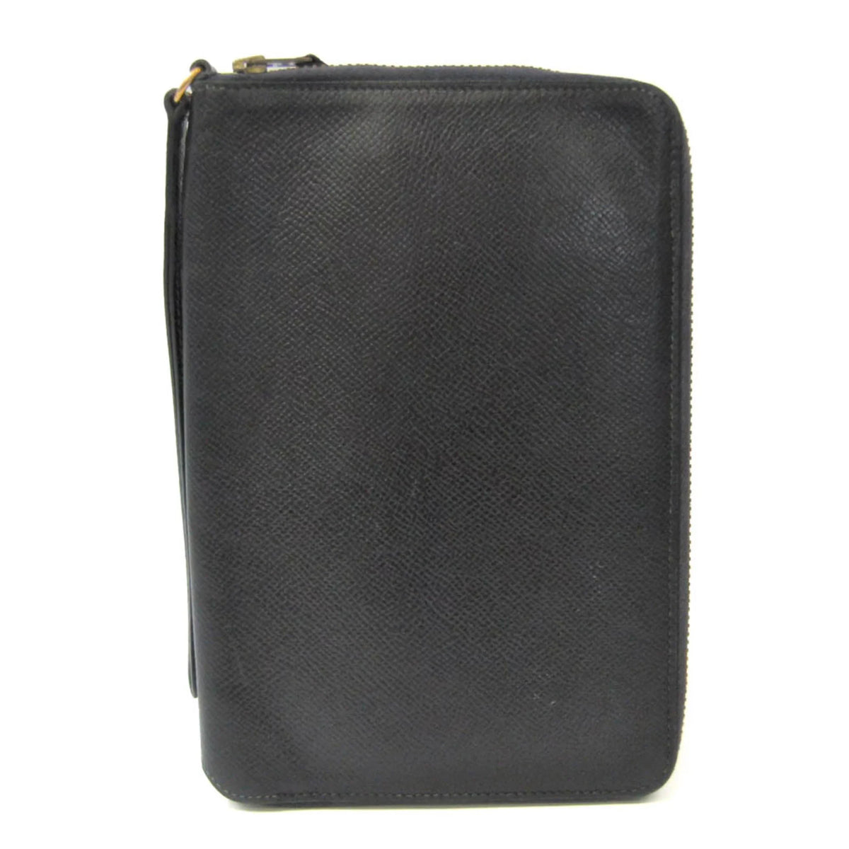 Epsom (bi-fold) Wallet Men,Women (Good) Case Long Black Hermes Pre-Owned Leather Travel