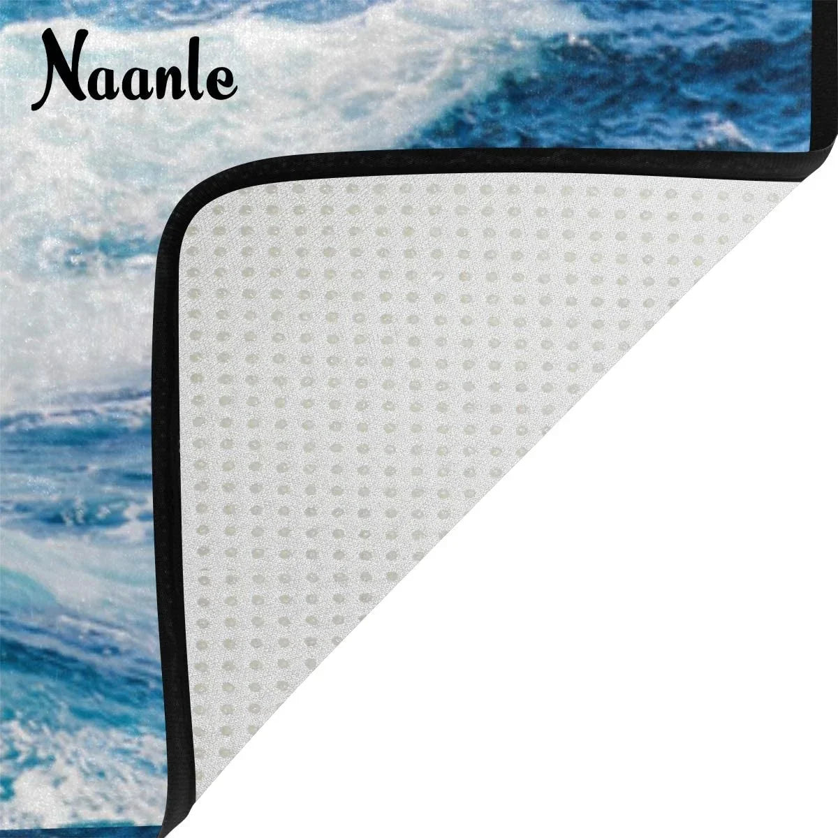 4' Bedroom Ocean Wave Sea 160 Carpet x Wellsay Dinning Sea 120 Kitchen, Inches 5'(48 Ocean Area cm), Rug / Wave Slip Mat Rug Living Yoga x for x Floor Nursery 63 Non Room