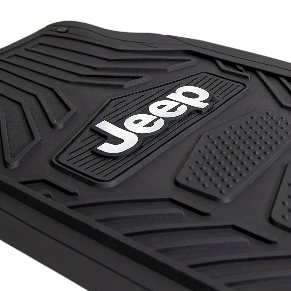 Floor Rubber Mat, Plasticolor P23-001668R01 Black Jeep