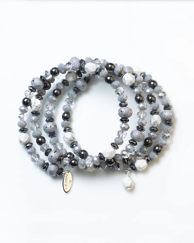 Design Gioconda Fabrizio & Memory Women Bracelet Howlite, for Women Positano white for By with Pearls Crystals