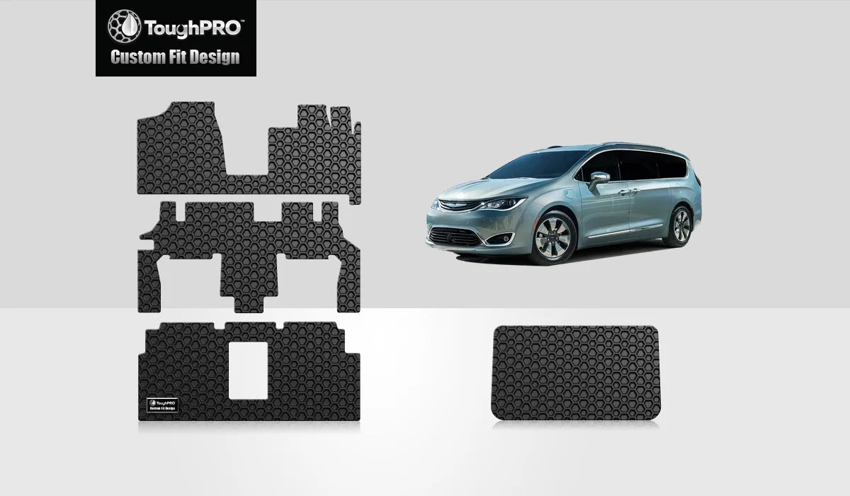 Caravan Black climate Compatible Grand (Made Duty in with Set All Cargo DODGE - USA) ToughPRO Mats - Rubber - Heavy - Full with 2016