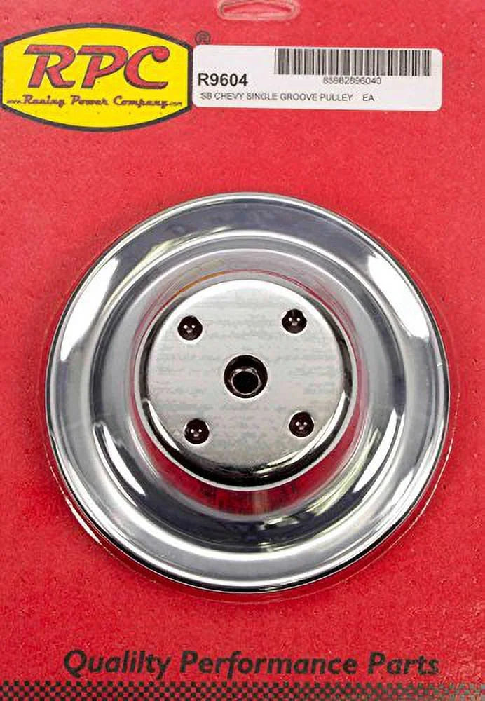 For R9604 Chevy Racing Chrome Company Pulley Lwp Power Small Block