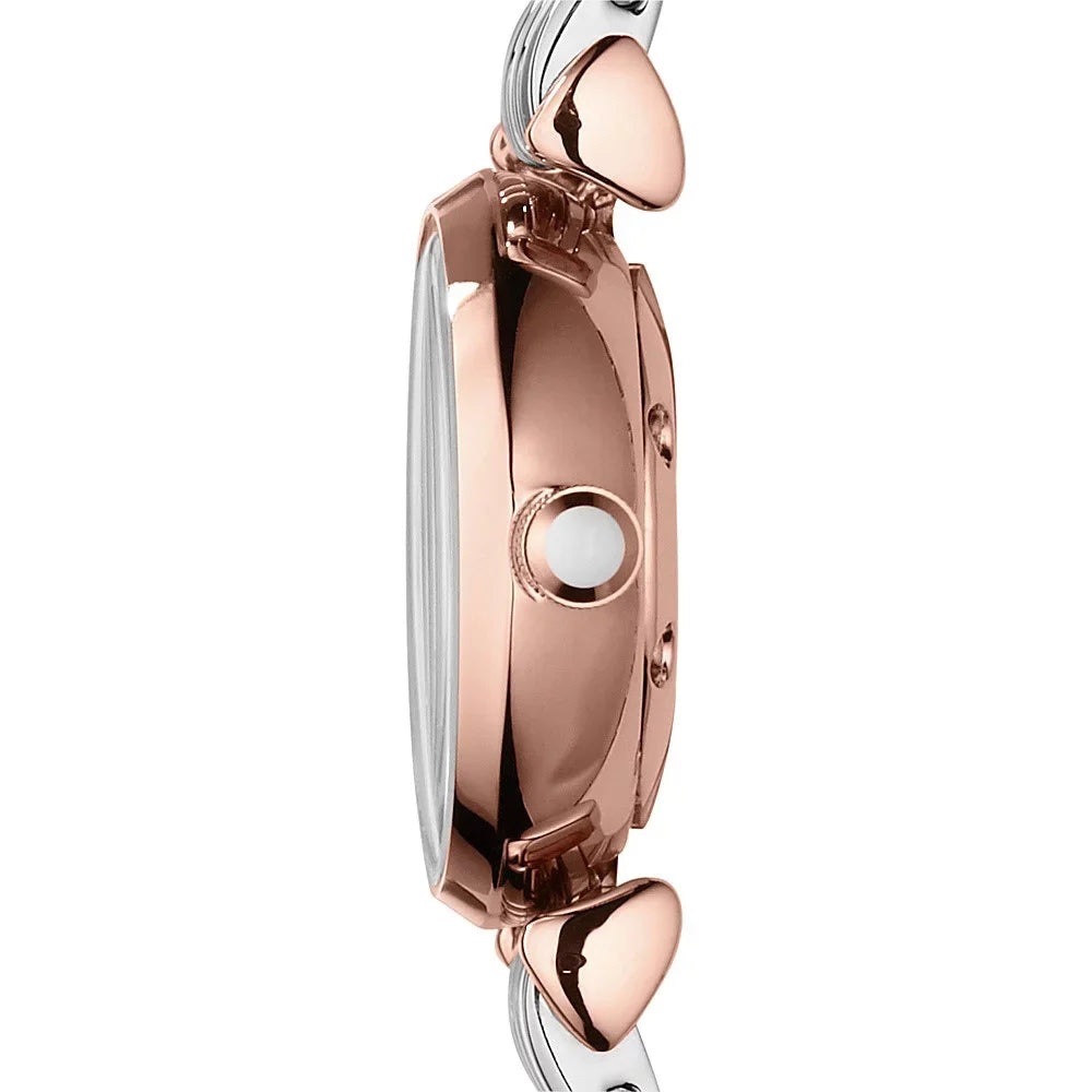 Bracelet Two-Tone AR1764 Watch Mother Pearl Emporio Armani Women's of