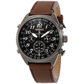 Watch Ion Solar Men's Leather Black Seiko Radio Prospex SSG015 Sync