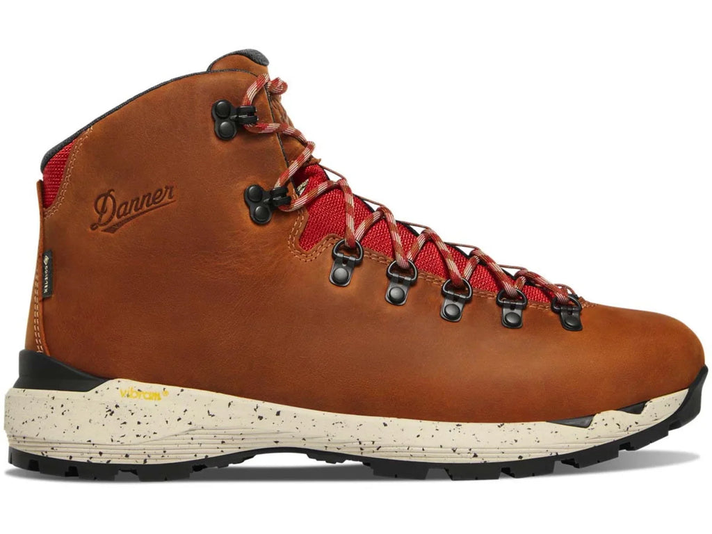 Men's, Danner Mountain Brown/Rhodo 600 Evo GTX 62 - 9.5D, Mocha Boots Red, 4.5in