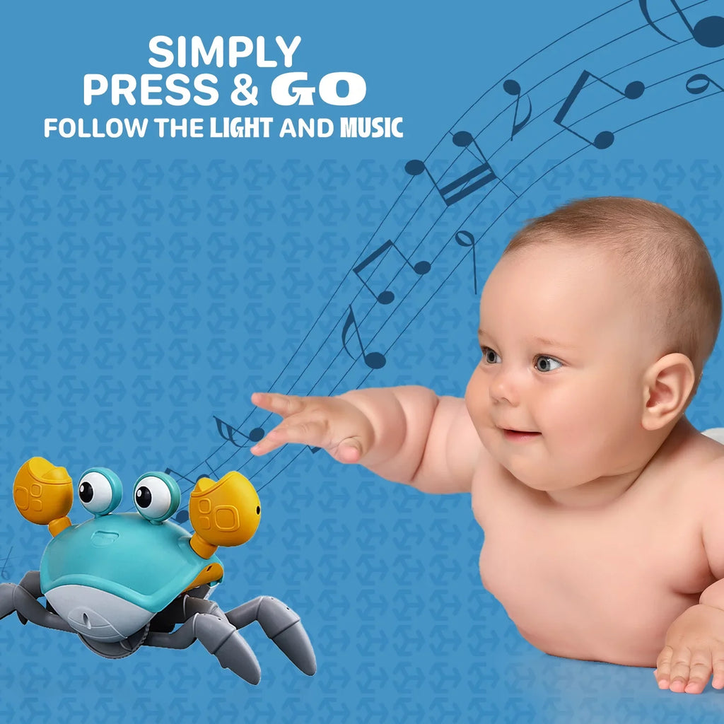 4 Birthday 6 For Months 8 Interactive 36 Music Learning 3 7 5 Babies 9 And Amazing 11 Development Toys Crawl Zeno Toddlers And Crab Gift Old Crawling 10 12 Baby