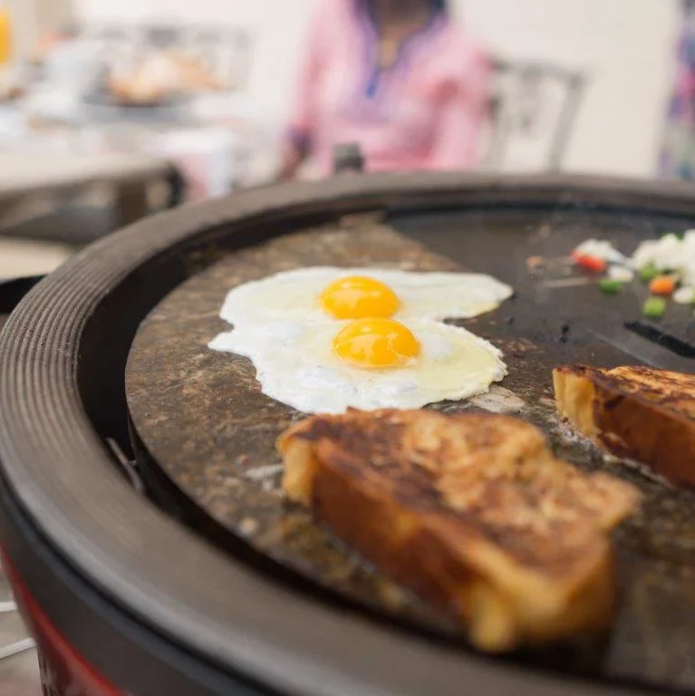 Soapstone Innovative Cooking Half-Moon Grill Surface 18" Kamado Slab Joe Classic
