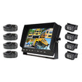 Monitor Inch Video Weatherproof 10 with Rearview 4 & System Cameras Backup Pyle