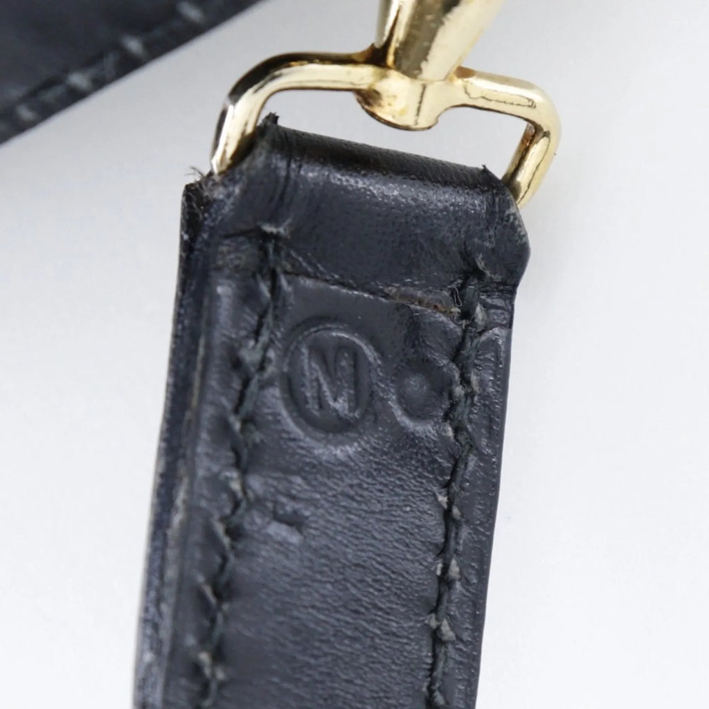 France Shoulder Crossbody Bag Hermes Black/Gold Made Hardware H Pre-Owned Button Ladies Calf 〇M (Fair) 1983 Snap in HERMES Double Vintage