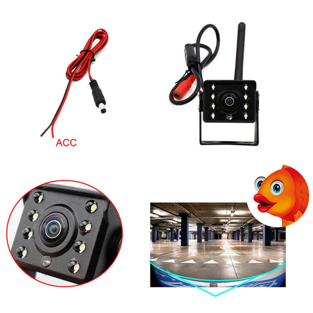 Monitor Automobile Car Waterproof View Backup , Mixfeer Truck HD Reverse Night Vision Bus ~36V Rear Wireless IP67 Reversing