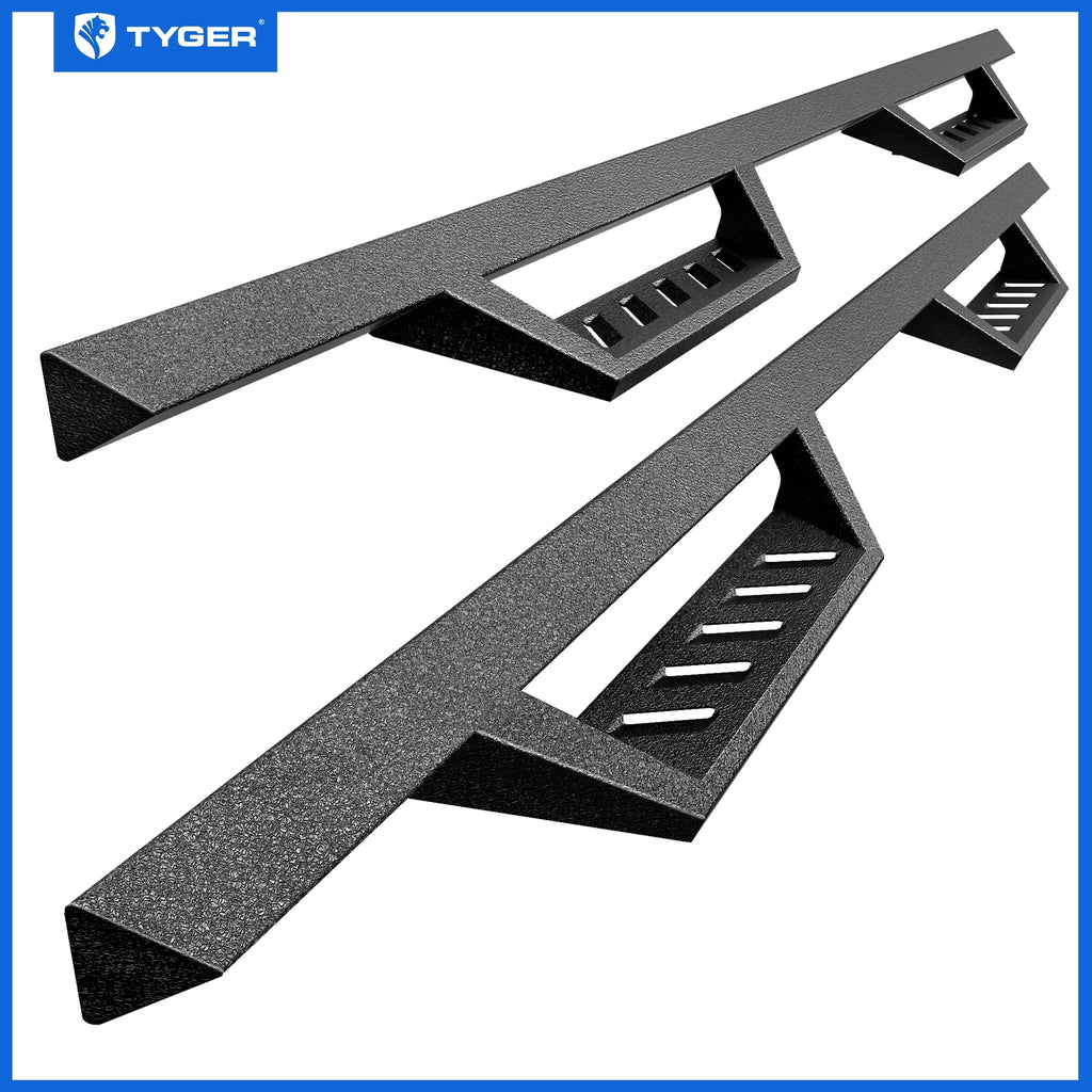 Step Step with Board Tyger | 2500 3500HD; Auto Side 1500; | TG-LX3C82328 2019 Silverado / Sierra GMC LD 2007-2018 Compatible Drop Chevy Cab | Running Bars Crew Rail Nerf LanderX 2007-2019 Limited