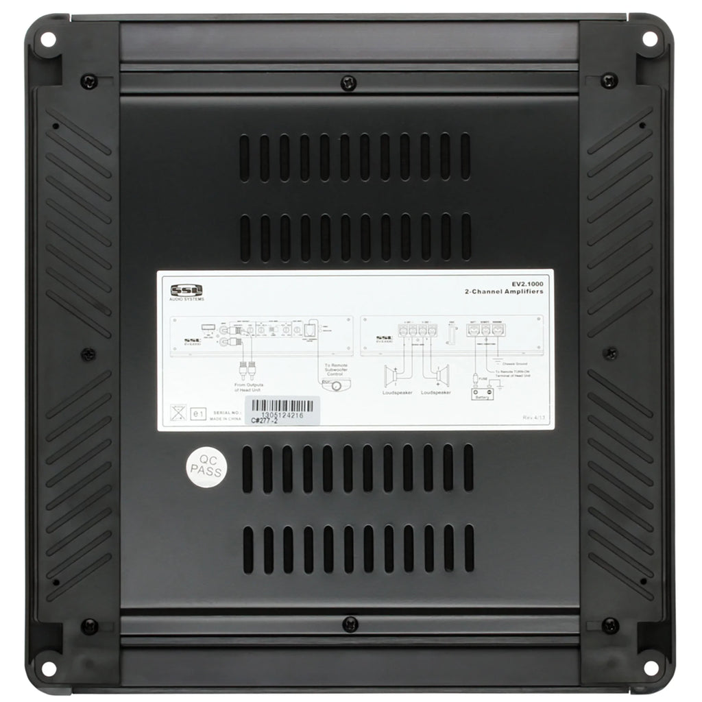 High Crossover, Amplifier Hook Pass Laboratories Level Ohm, High/Low Audio High/Low 2 To Car 2/8 Series Subwoofer Full Stereo Channel, Sound Evolution Inputs, EV2.1000 Output, and Storm - 1000 Range,