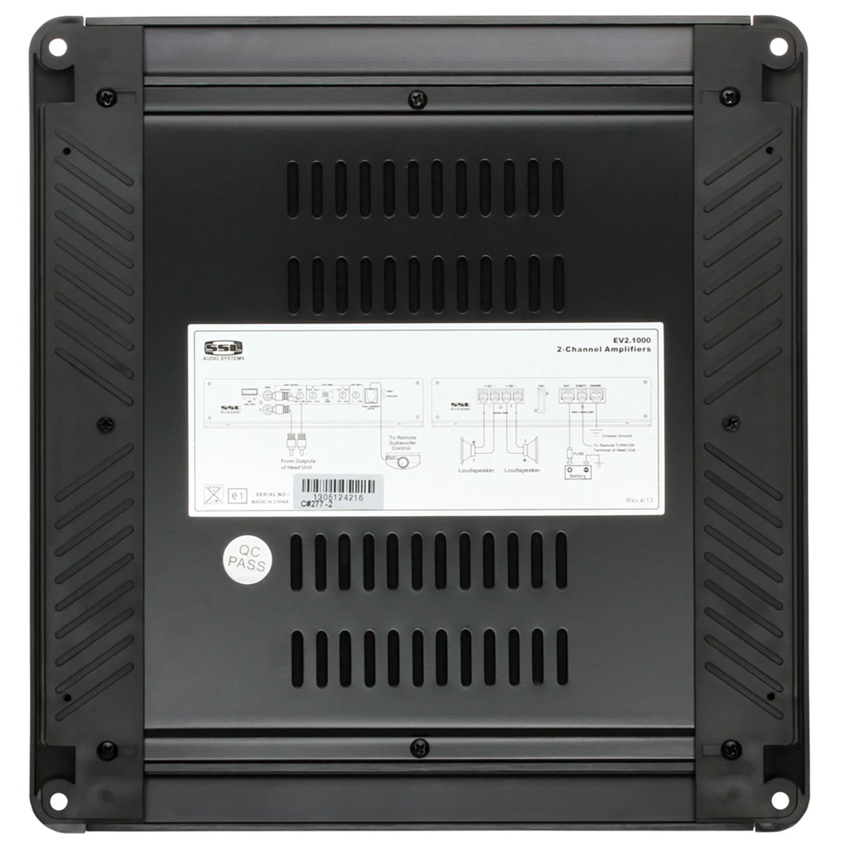 High Crossover, Amplifier Hook Pass Laboratories Level Ohm, High/Low Audio High/Low 2 To Car 2/8 Series Subwoofer Full Stereo Channel, Sound Evolution Inputs, EV2.1000 Output, and Storm - 1000 Range,