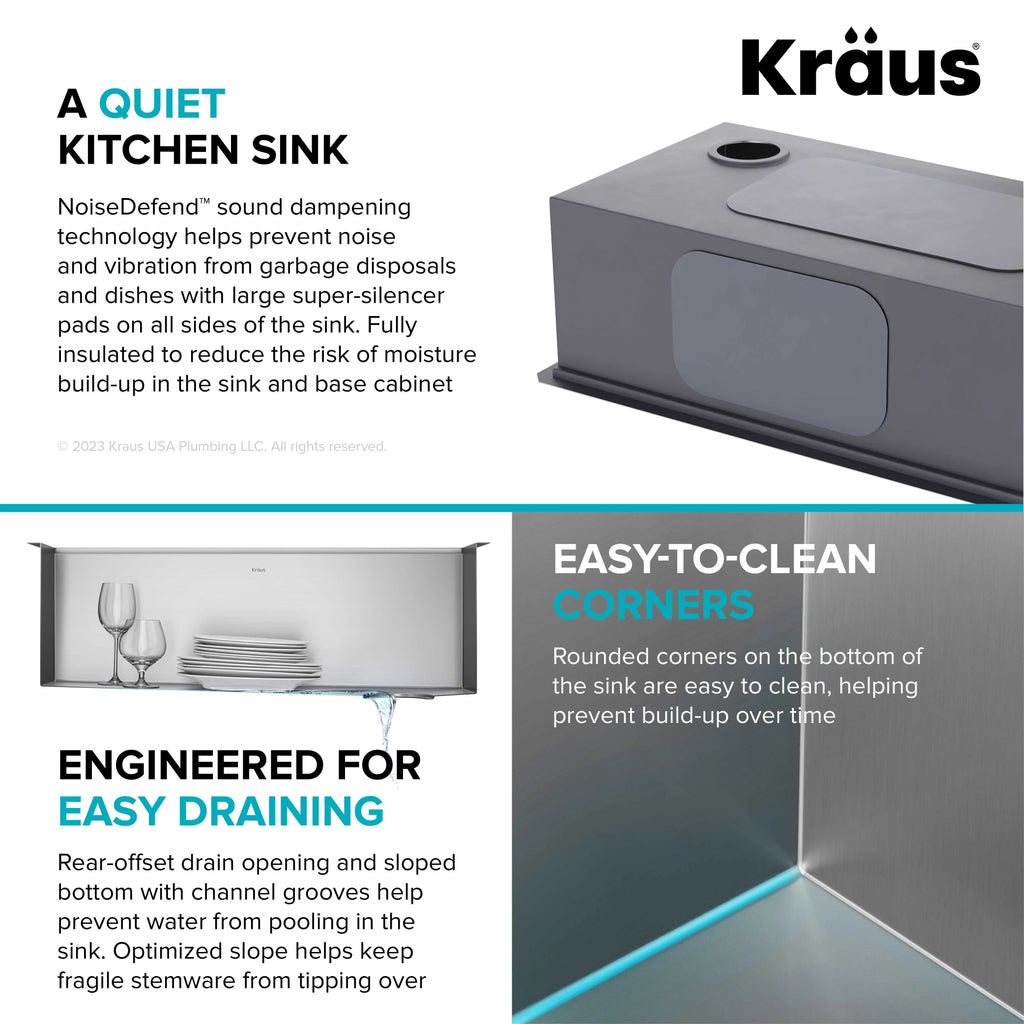 with Gauge 28Undermount Workstation Kore Kitchen Steel Accessories Stainless Single 16 Bowl Sink Kraus