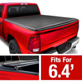 Truck Ram | Tonneau | (NOT Compatible Cover 1500 Classic) 19-23 6'4" Soft Quad-fold TCD484045 Body (76") 2019-2024 New Bed Bed FIT MaxMate with