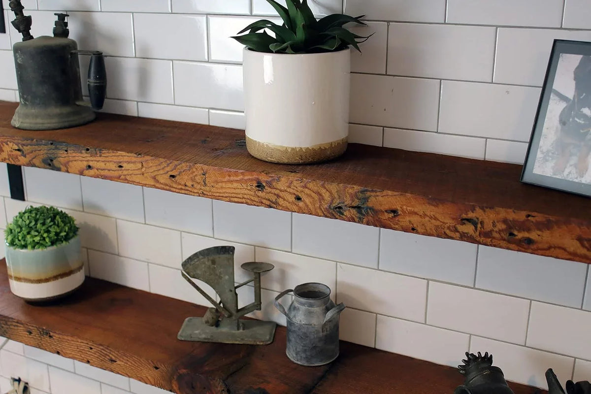 Included 78" Brackets Decoration Rustic L Reclaimed D, | 2" Angle Easy-To-Install Wood | Thickness Early X | 6" | | American Mantel Steel Shelf