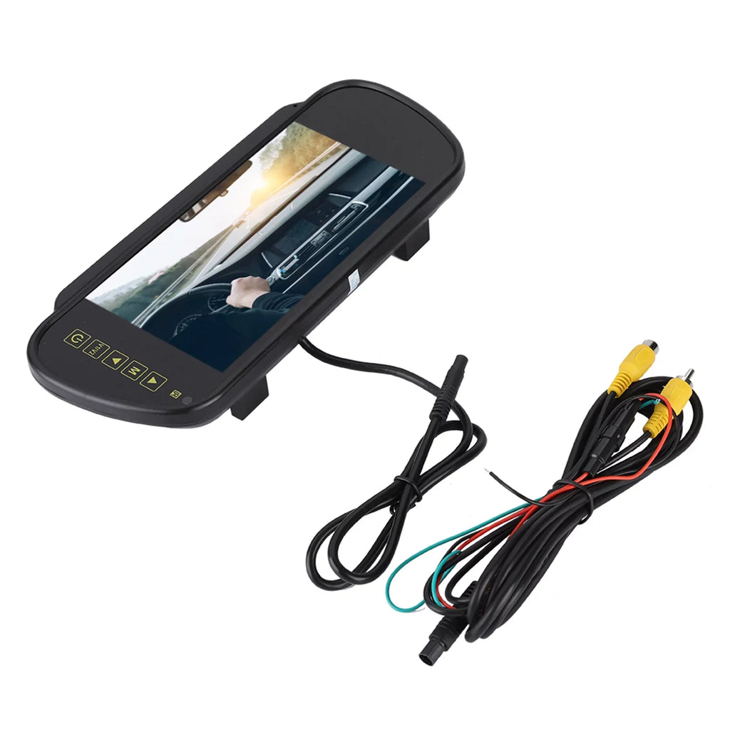 Camera View Mirror Auto Mirror Bracket Car Dimming Rearview Monitor Rearview 7inch Rear LCD With -
