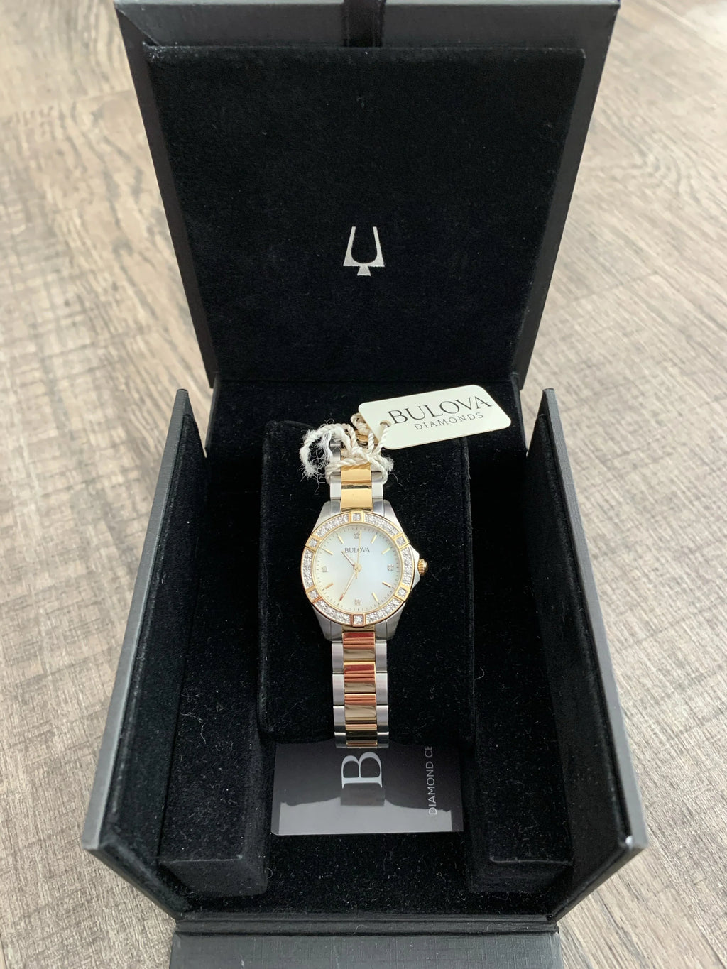 and Stainless Steel Watch Tone Diamond Two Ladies