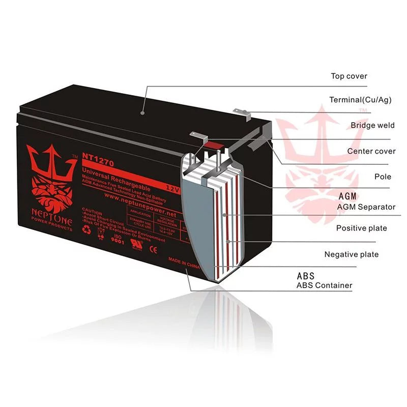 Scooter 3 Battery pack - 500 by 12V EVO Replacement 12Ah Neptune Electric