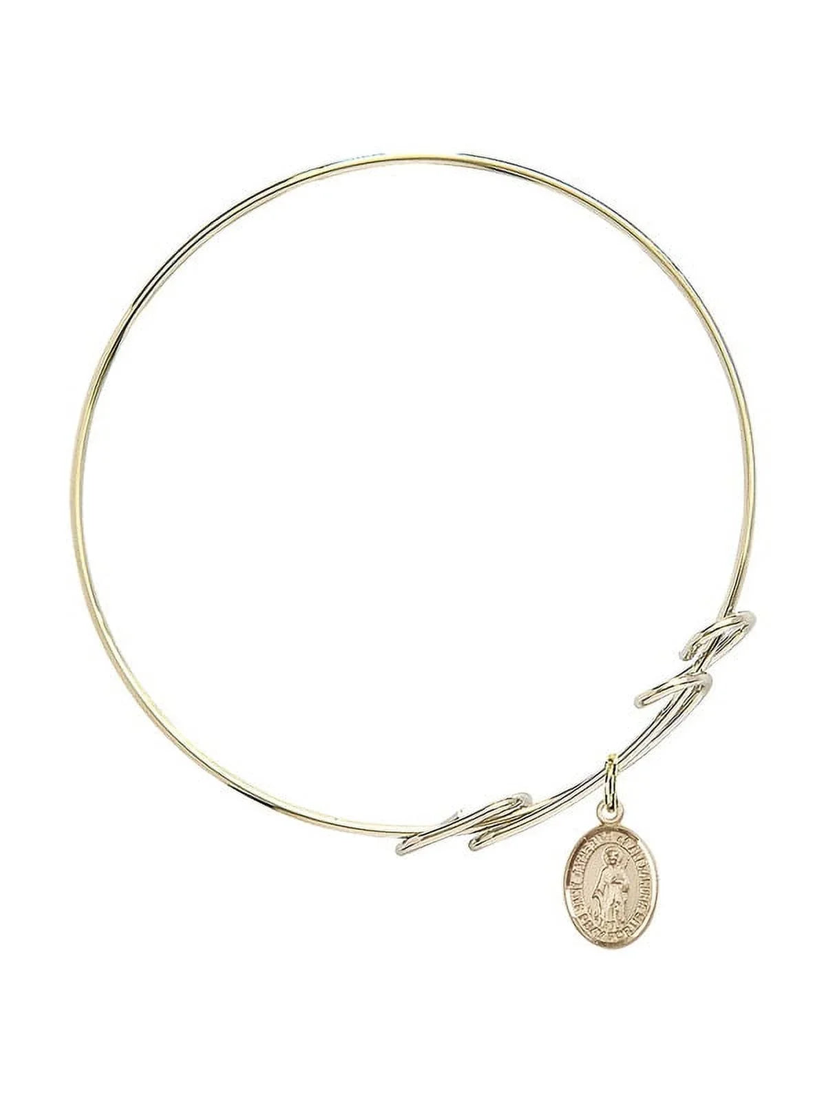Bangle 8 in of w/ St. Loop Catherine Double Alexandria inch Round Gold-Filled Bracelet
