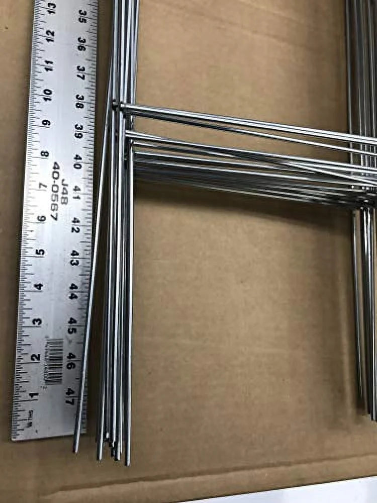 of 50 Duty Double Pcs Pack Stake 30'' - Tall Stake Corrugated Wide, (Pkg50StaKe30'') or Wire Use 4mm Stakes Heavy H-Frame Signs, x10 with Yard Sign Signs - Stake 5mm Metal 50 10'' 30 inch