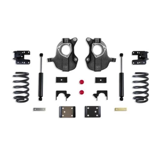 Lowering Model Cab 20 Sierra 1500 2WD-4WD & for Kit 5 2016-2018 in. Single x Maxtrac Silverado 3 Spindle Non-Magneride Suspension