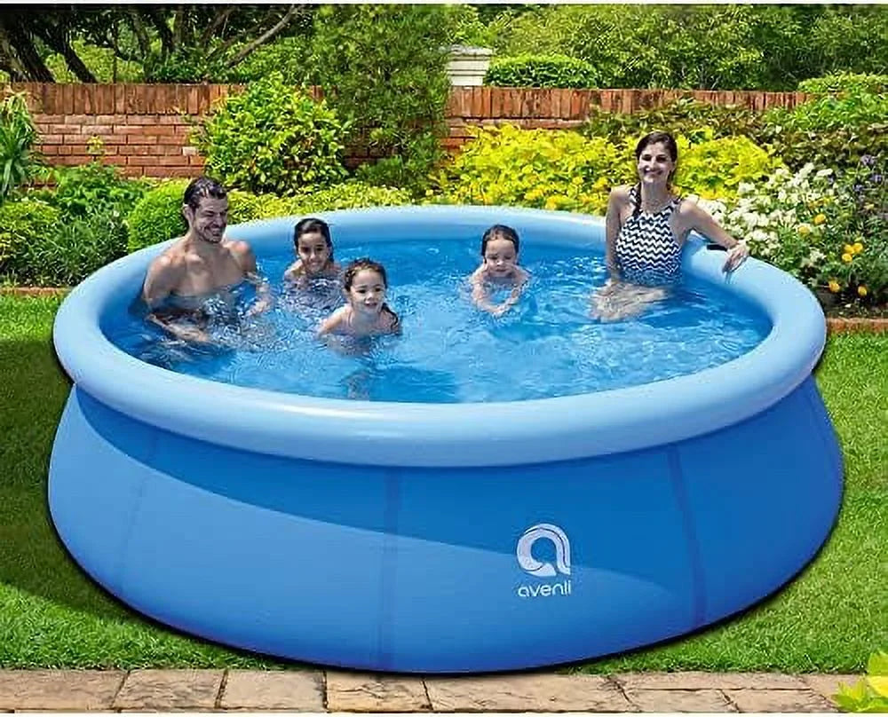 to ground foot inch 3 10 pool, 30 backyard swimming blue exterior x prompt inflatable 17807 person kiddie set kids avenli capacity above 2