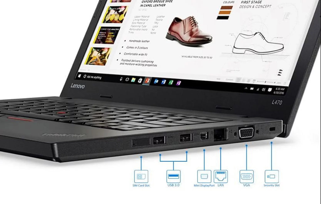 2.40 Intel 250 W10Dg (Refurbished) L470 Lenovo W10P GHz 8GB Laptop Restored i5 14" Core Thinkpad GB