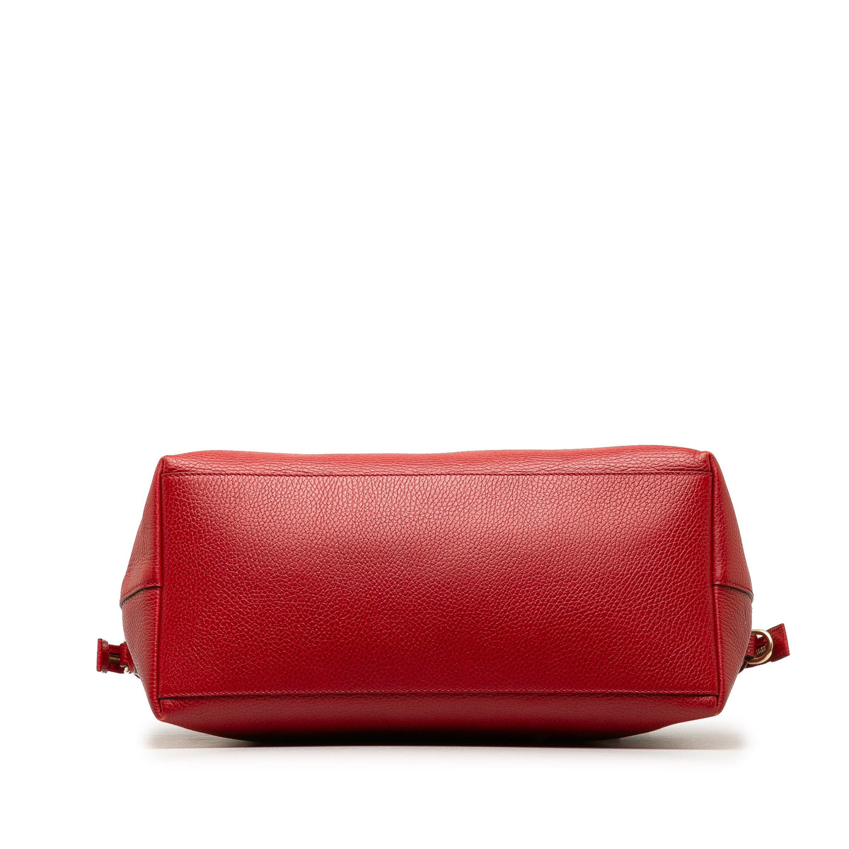Unisex Satchel Calf Charm (Good) Red Leather GG Authenticated Convertible Dome Pre-Owned
