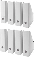 (24) Magazine Holder-Folder Organizer,Document Cardboard Holder Box Holder,Magazine Organizer,Magazine Magazine Storage File White