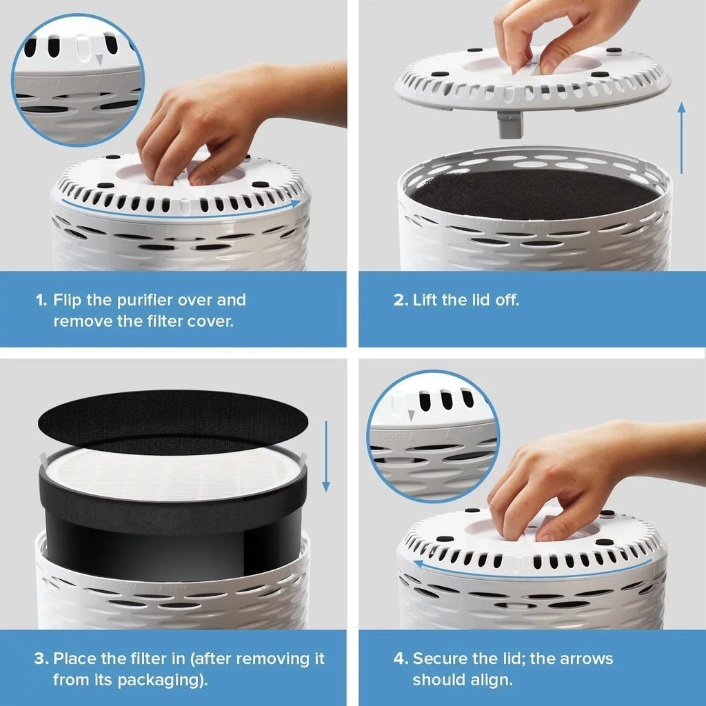Smoke, True LV-H132 LEVOIT for More Bacteria, with Air and Hepa Purifier Filter
