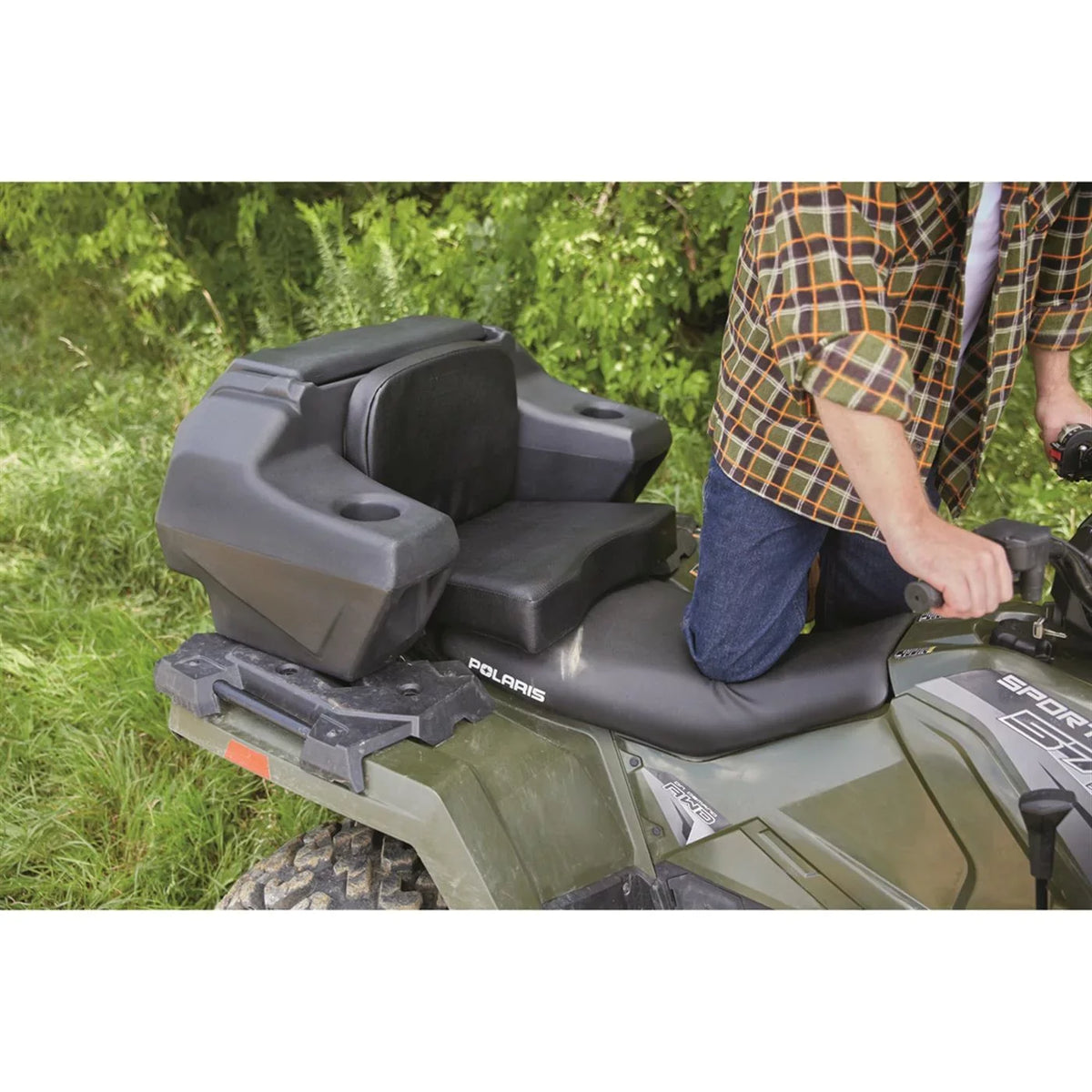 Holder ATV Guide Seat Cushion, Helmet Storage, Lounger Box, with Cargo Large Gear
