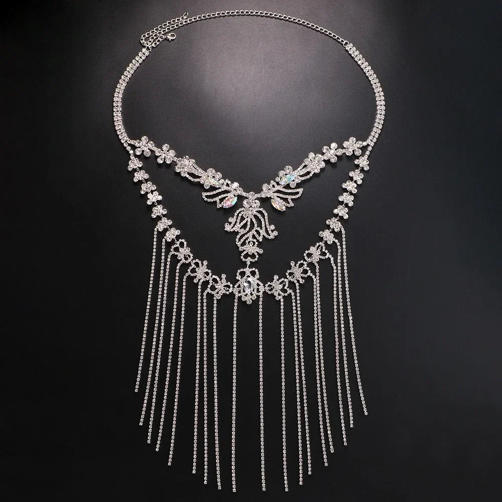 Tassel Chain Hair Women Jewelry Jewelry Costumes for Mask Headpiece Crystal Halloween Face Face Rhinestone