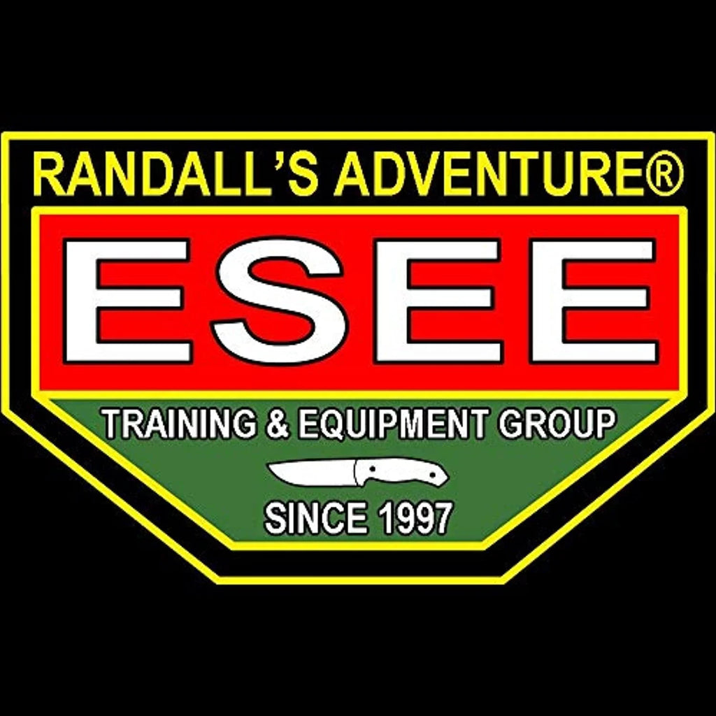 ESEE Knives 5S-E Fixed Black Natural Steel Knife Blade Micarta Serrated Carbon & 1095