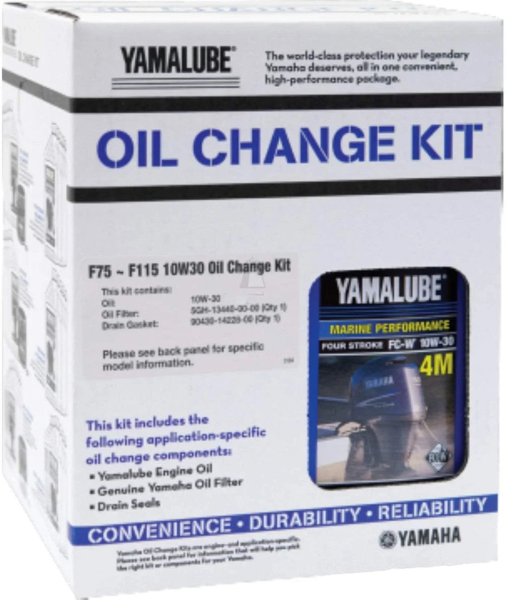 (Pack LUBMRNMDKT11 Of 4) - F75 Yamaha LUB-MRNMD-KT-11 Motor; F115 10W-30 Change Outboard Oil Kit,