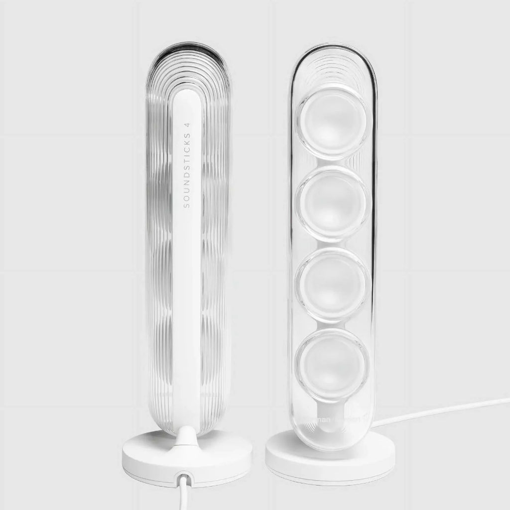'- 4 Harman 2.1 Bluetooth Refurbished HKSOUNDSTICK4WAM-Z System, Wireless White Speaker Restored SoundSticks Certified Kardon