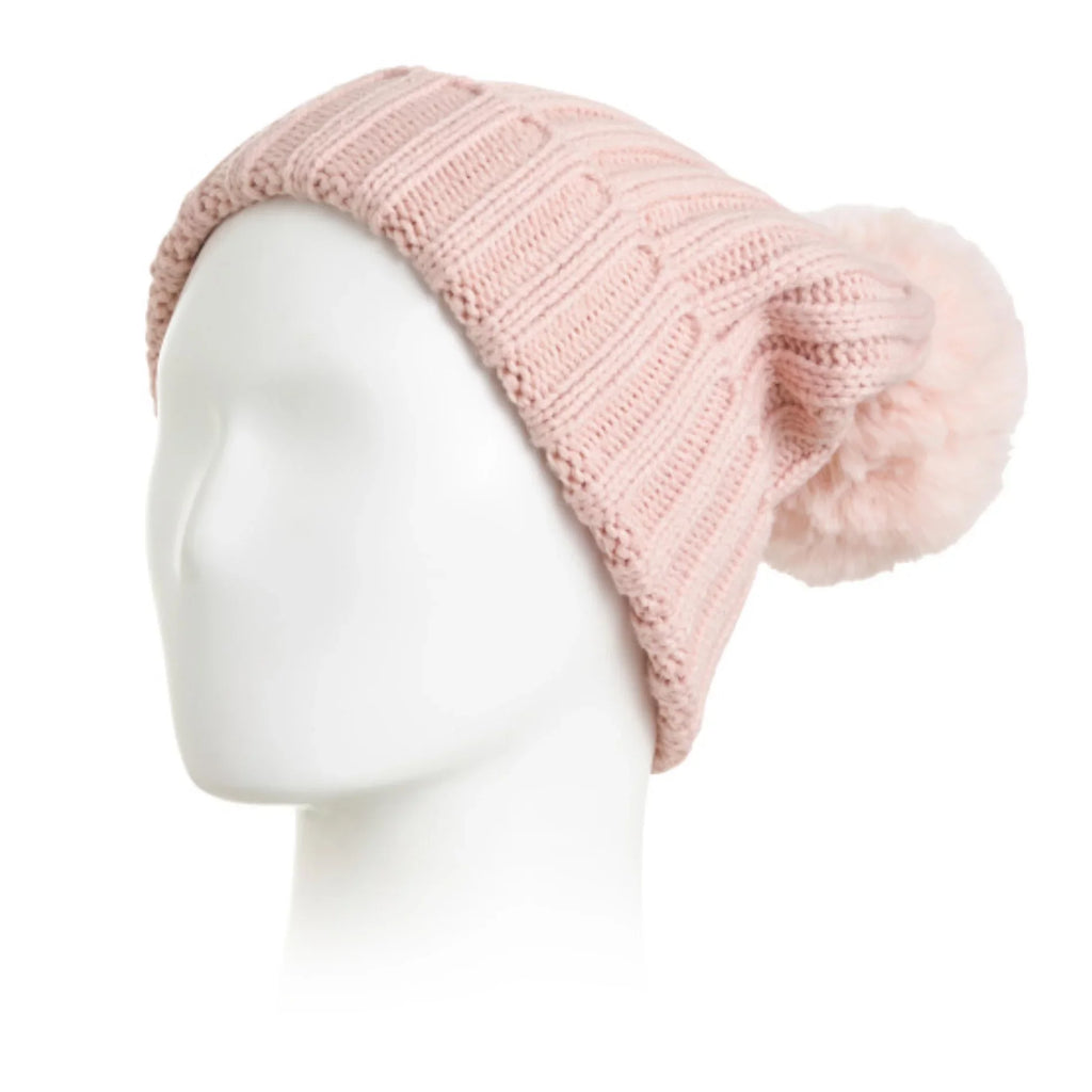 Beanie Pom Gift with Box Hat Winter Vince Camuto Fur Women's Faux